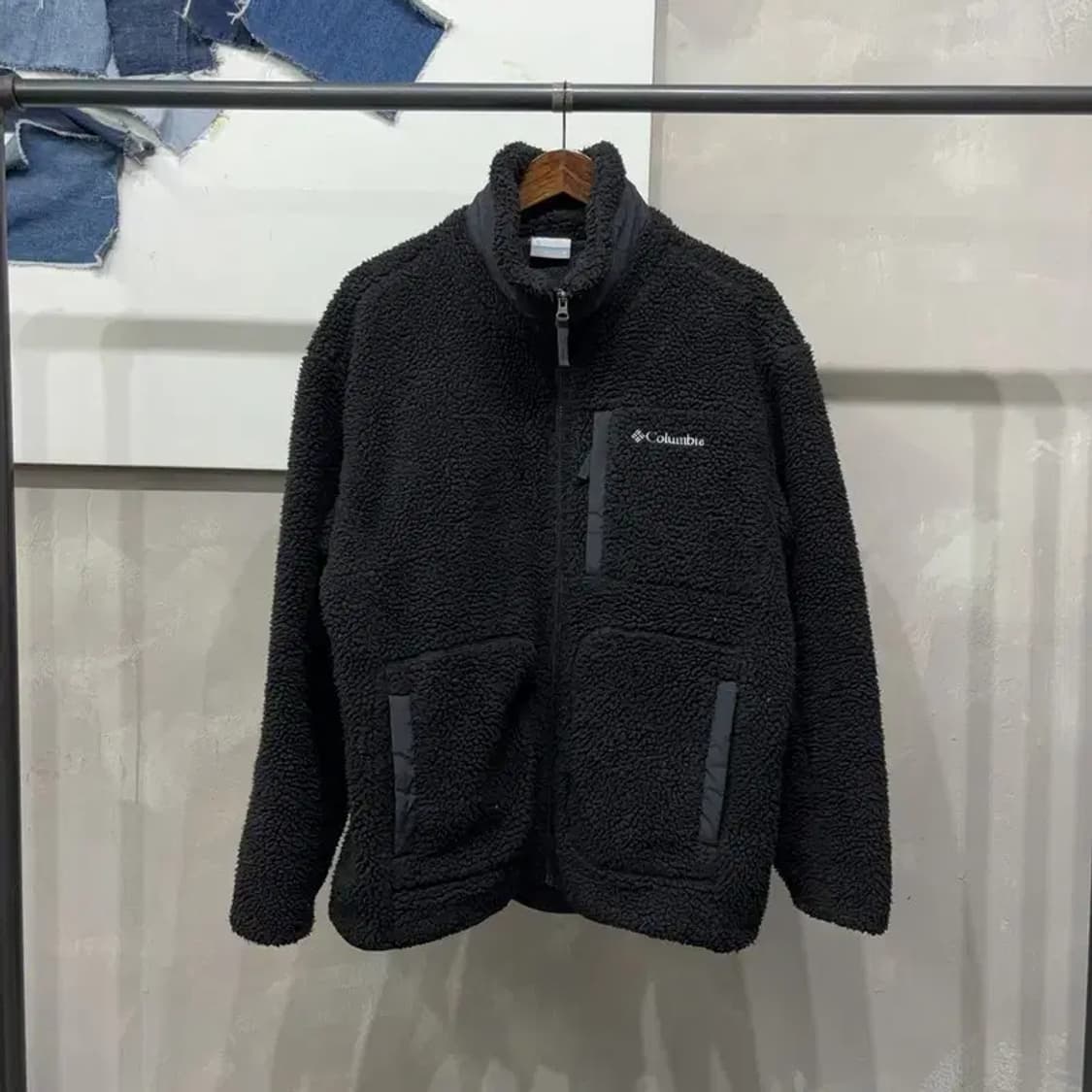 (105) 콜롬비아 아웃도어 양털 뽀글이 후리스 플리츠 자켓 상품이미지1
