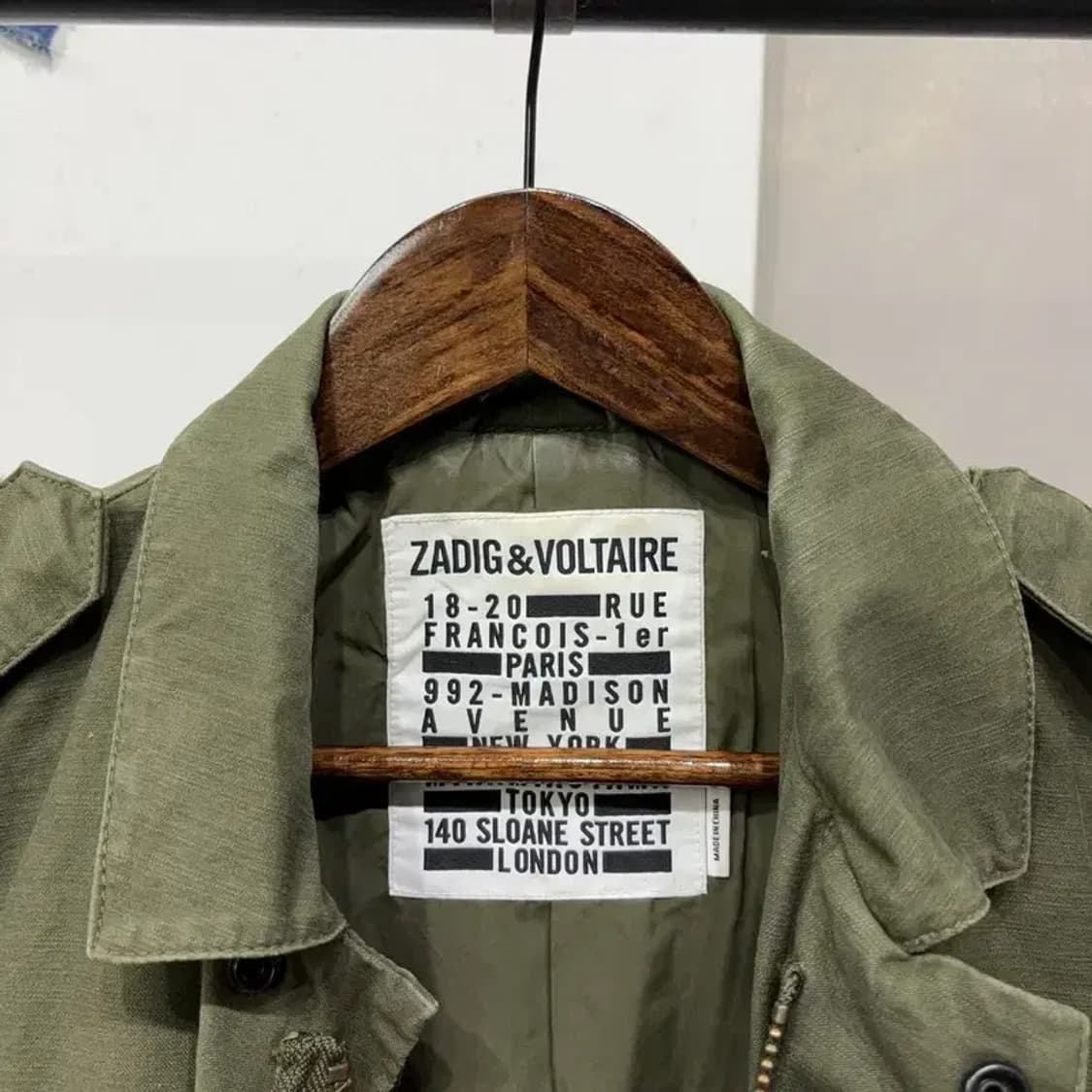 (100) 쟈딕앤볼테르 여성 밀리터리 헌팅 필드 야상 자켓 상품이미지2