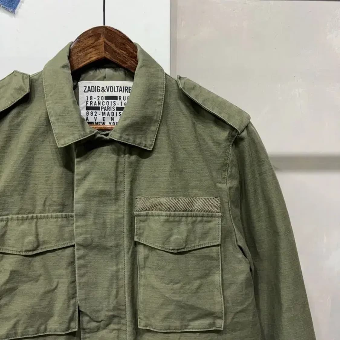 (100) 쟈딕앤볼테르 여성 밀리터리 헌팅 필드 야상 자켓 상품이미지3