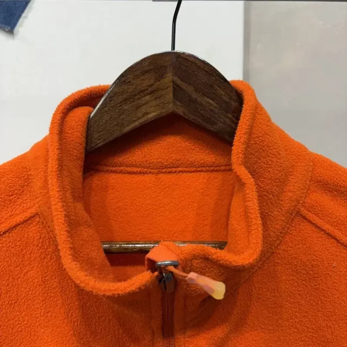 (100) 네파 등산 아웃도어 오렌지 후리스 플리츠 자켓 상품이미지2