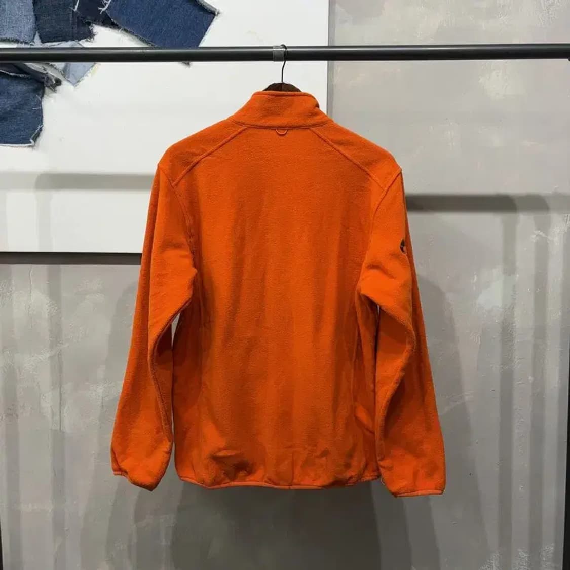 (100) 네파 등산 아웃도어 오렌지 후리스 플리츠 자켓 상품이미지4