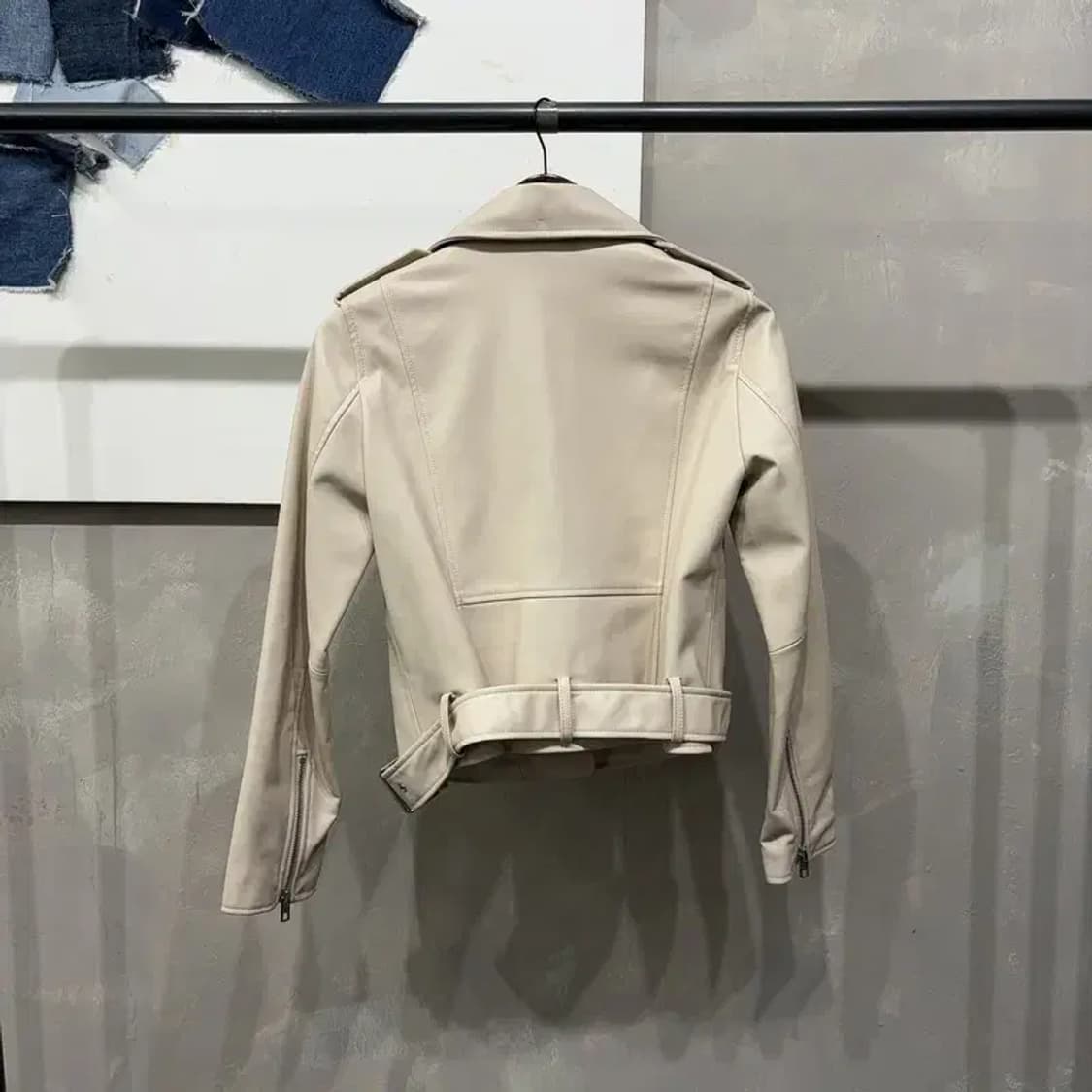 (85) 자라 ZARA 여성 캐주얼 인조가죽 라이더 자켓 상품이미지4