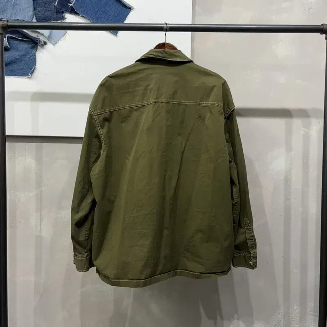 (110) 자라 ZARA 캐주얼 스티치 포켓 셔츠 자켓 상품이미지4