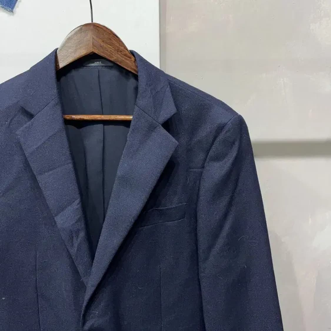 (95) 앤드지 캐주얼 클래식 네이비 울 블레이저 정장자켓 상품이미지3