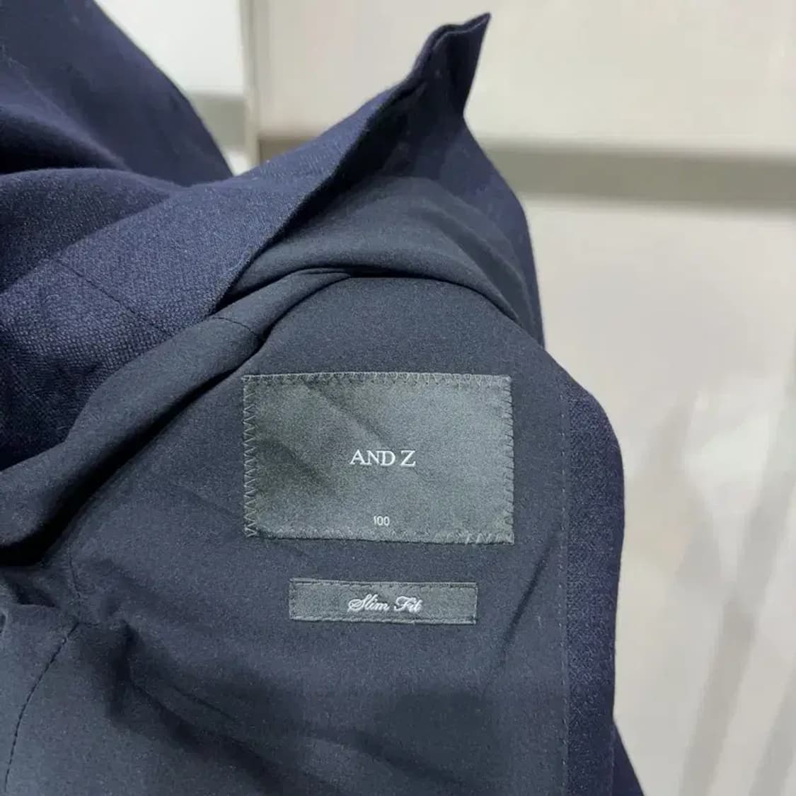 (95) 앤드지 캐주얼 클래식 네이비 울 블레이저 정장자켓 상품이미지5