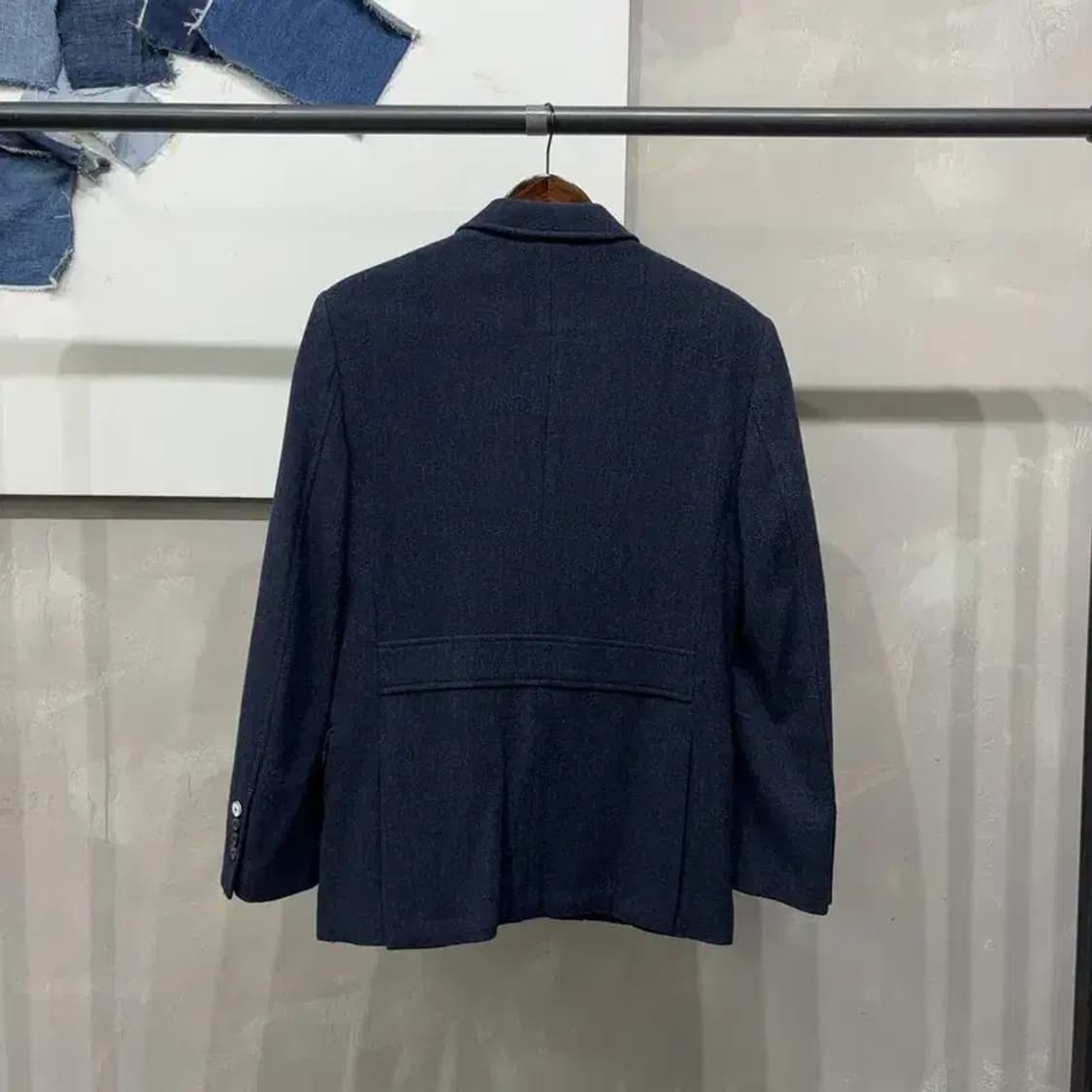 (95) 지오지아 클래식 네이비 울 블레이저 정장자켓 상품이미지4
