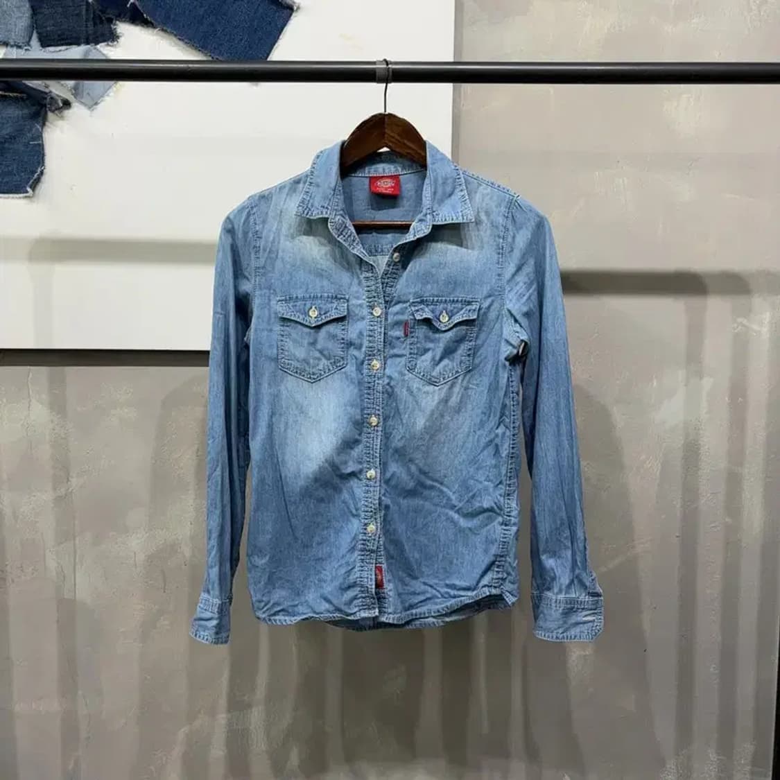 (85) 디키즈 여성 캐주얼 빈티지 데님 셔츠 청 남방 상품이미지1