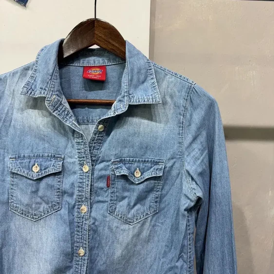 (85) 디키즈 여성 캐주얼 빈티지 데님 셔츠 청 남방 상품이미지3