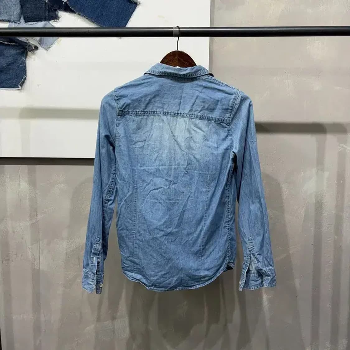 (85) 디키즈 여성 캐주얼 빈티지 데님 셔츠 청 남방 상품이미지4