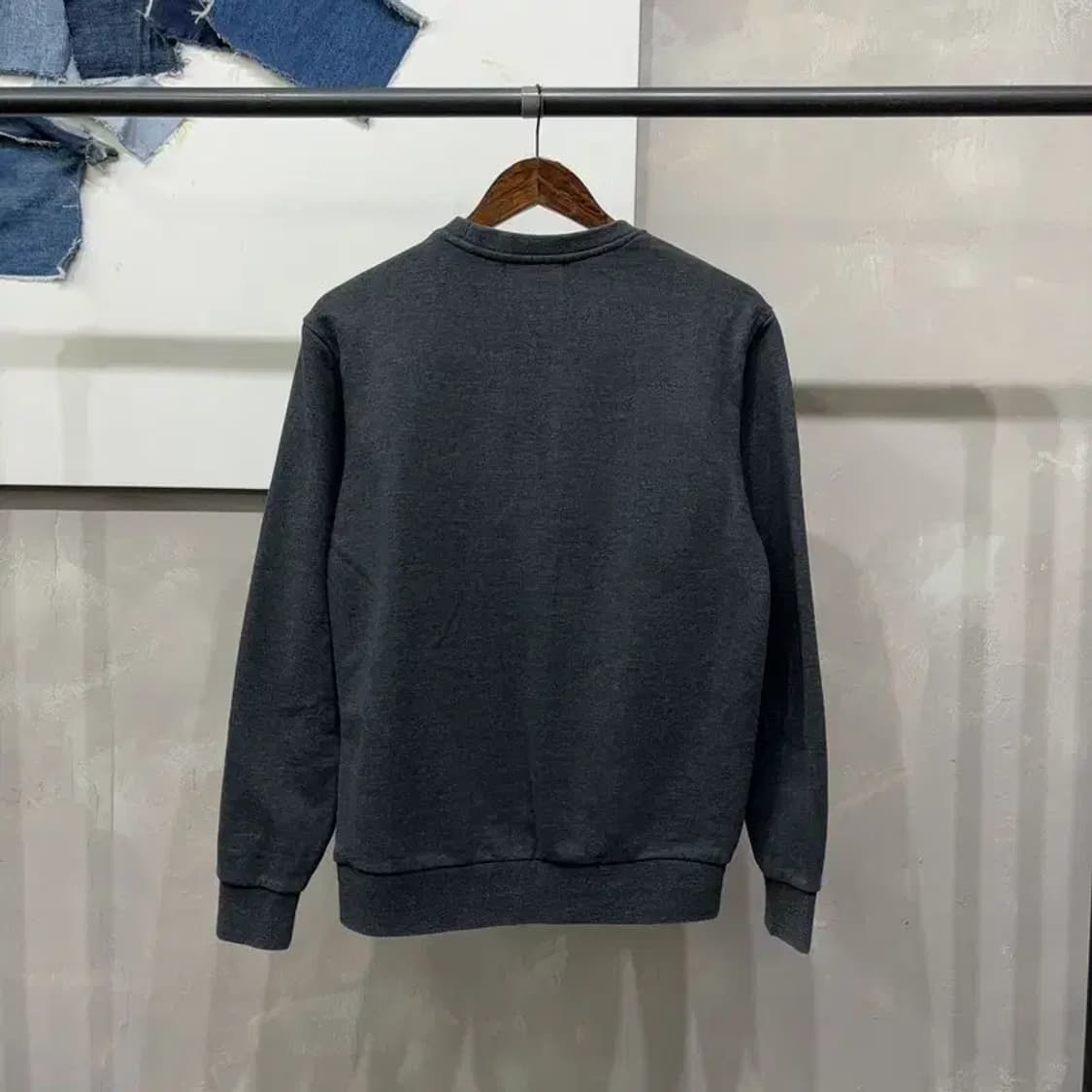 (95) 버커루 캐주얼 패치 자수 기모 맨투맨 긴팔 티 상품이미지4