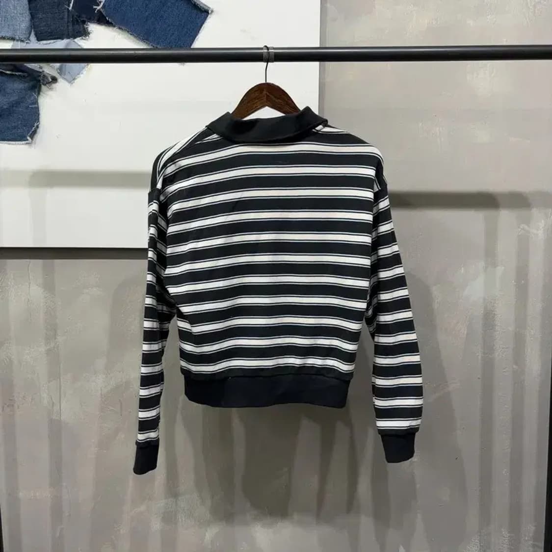 (90) 오아이오아이 여성 캐주얼 스트라프 긴팔 카라티 상품이미지4