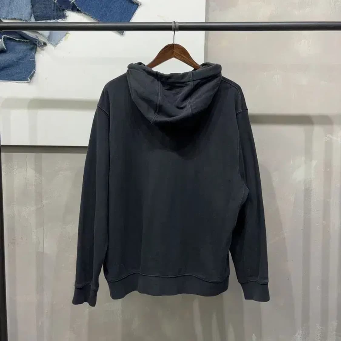 (105) 나이키 캐주얼 자수 약기모 블랙 후드티 상품이미지4