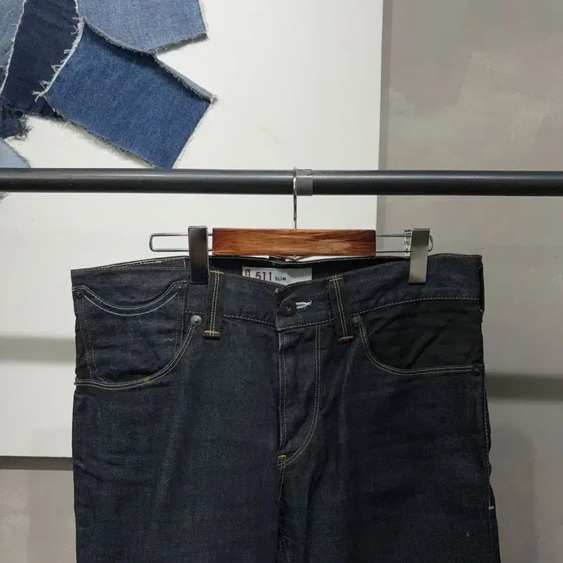 (34인치) 리바이스 511 스트릿 생지 진청바지 데님팬츠 상품이미지2