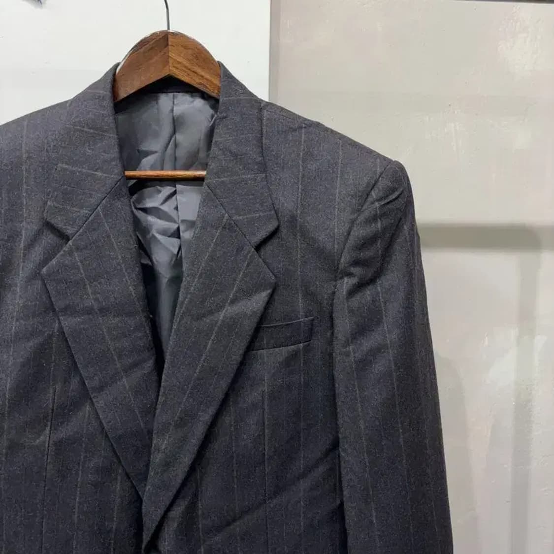 (95) 입생로랑 빈티지 캐시미어 울 스트라이프 블레이저 자켓 상품이미지3