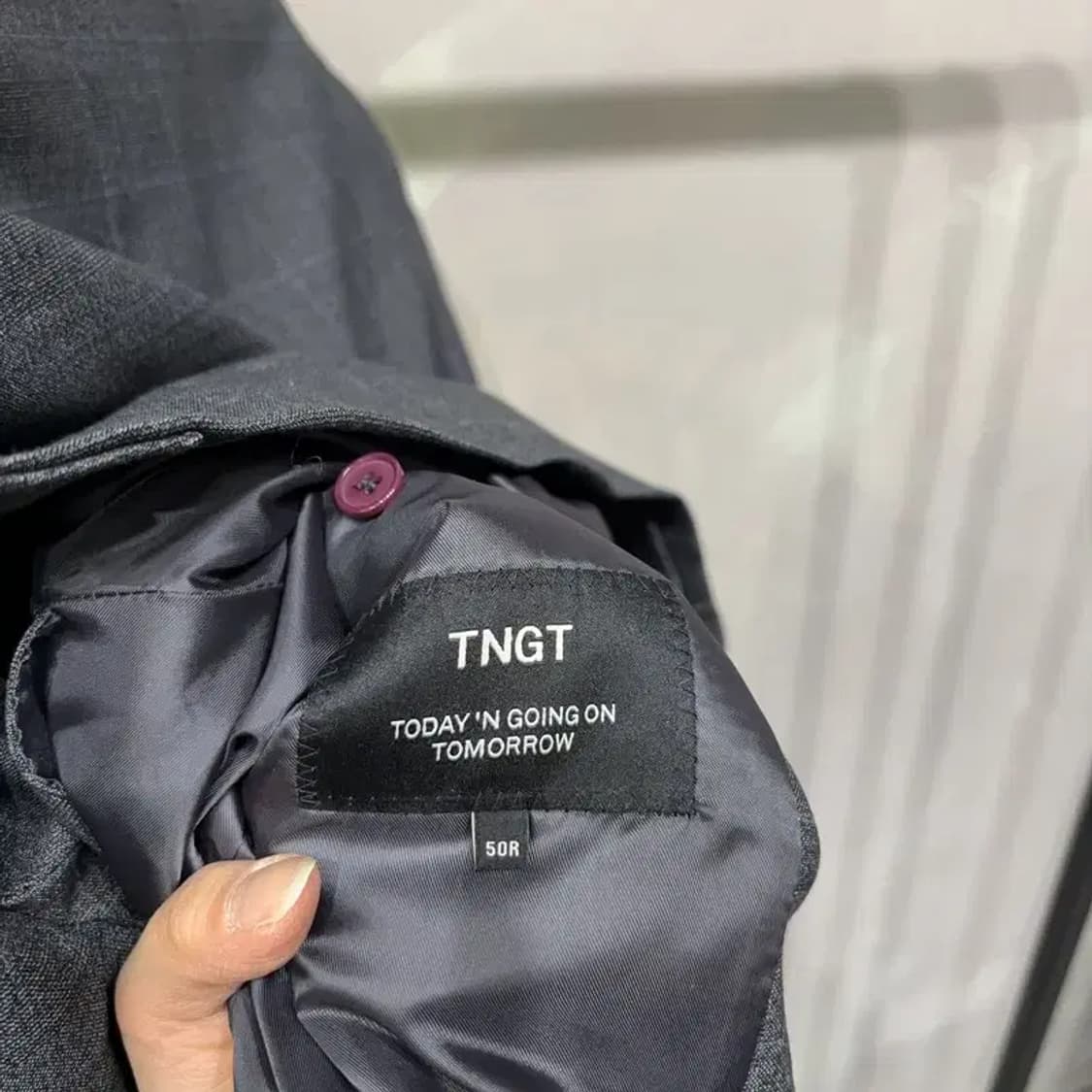 (100) TNGT 캐주얼 클래식 체크 블레이저 정장자켓 상품이미지5