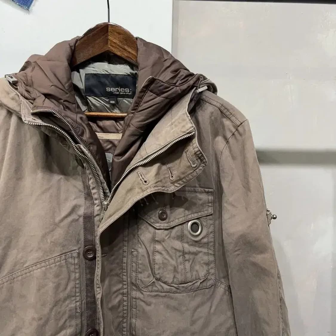 (100) 시리즈에피그램 캐주얼 포켓 내피 야상 자켓 상품이미지3