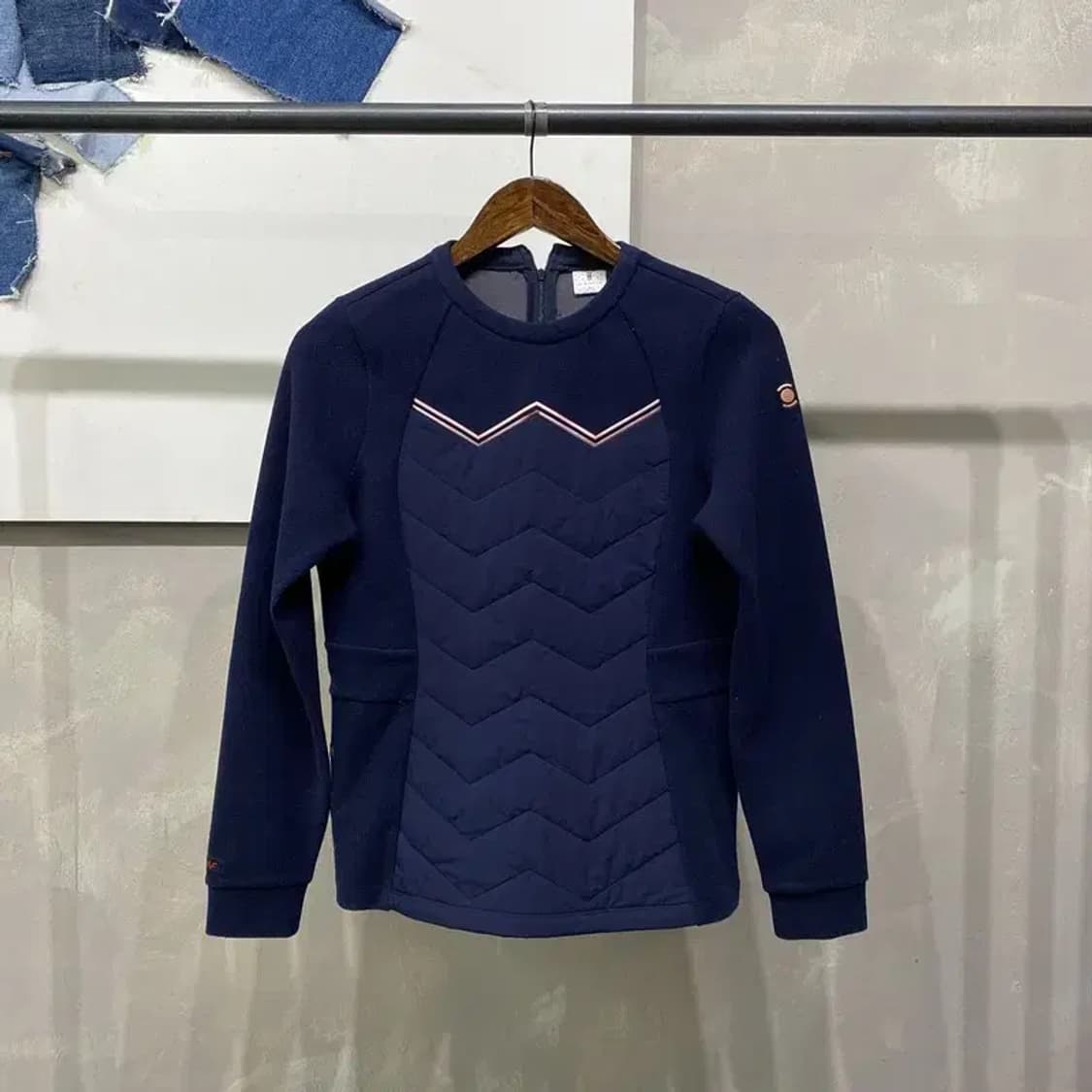 (90) 와이드앵글 여성 골프 경량 후리스 맨투맨 긴팔 티 상품이미지1