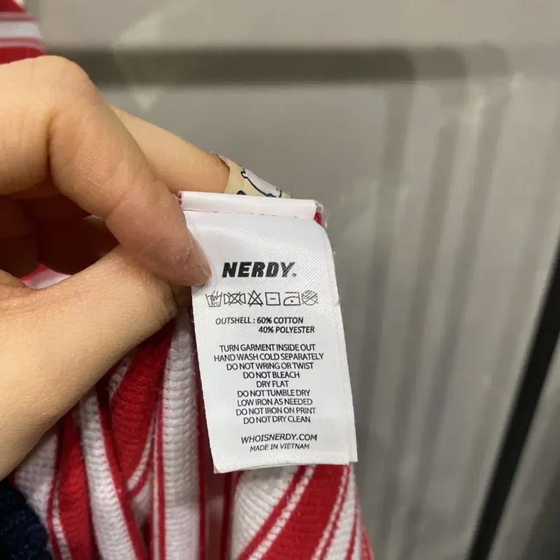 (105) 널디 캐주얼 스트릿 스트라이프 와플 긴팔티 상품이미지5