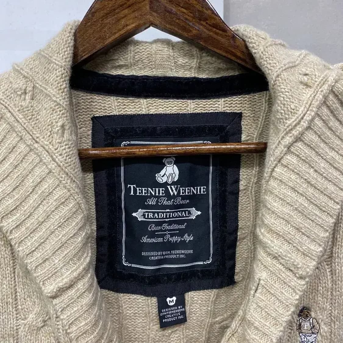 (100) 티니위니 캐주얼 케이블 꽈배기 후드 니트 가디건 상품이미지2