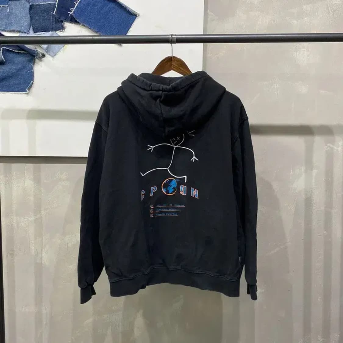 (100) 꼼파뇨 캐주얼 스트릿 프린팅 후드집업 자켓 상품이미지4