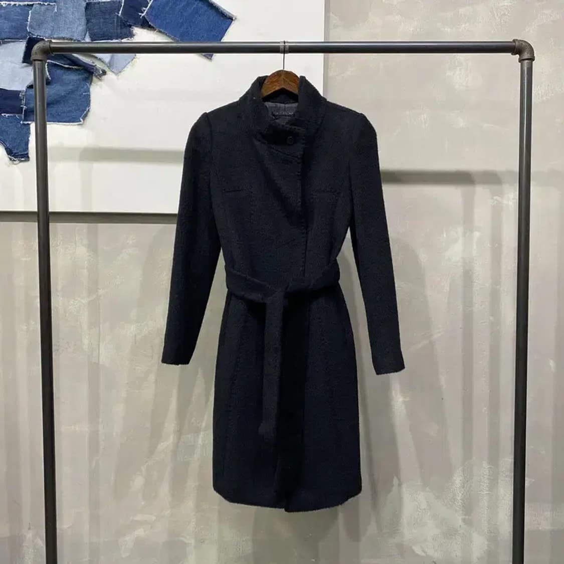 (85) 모조에스핀 여성 캐주얼 클래식 울 랩 롱 코트 상품이미지1