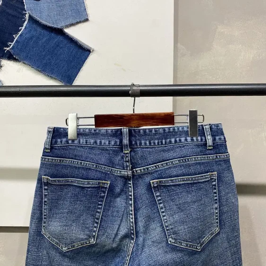 (30인치) 엑스톤즈 캐주얼 스트릿 스판 워싱 청바지 데님팬츠 상품이미지4