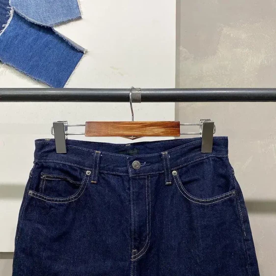 (27인치) 유니클로 여성 캐주얼 베이직 생지 진청바지 데님팬츠 상품이미지2