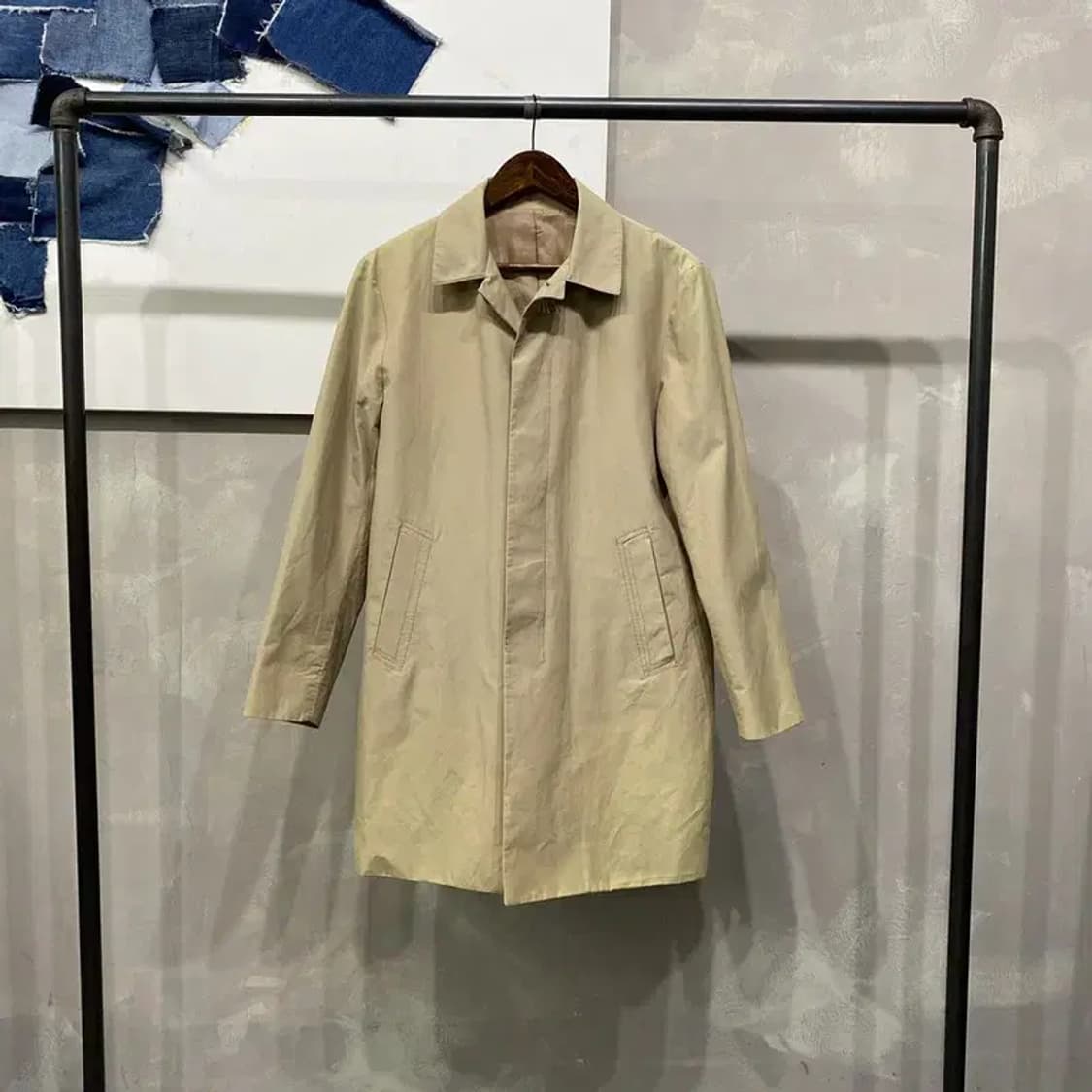 (100) 플랙진 캐주얼 클래식 베이지 맥코트 상품이미지1