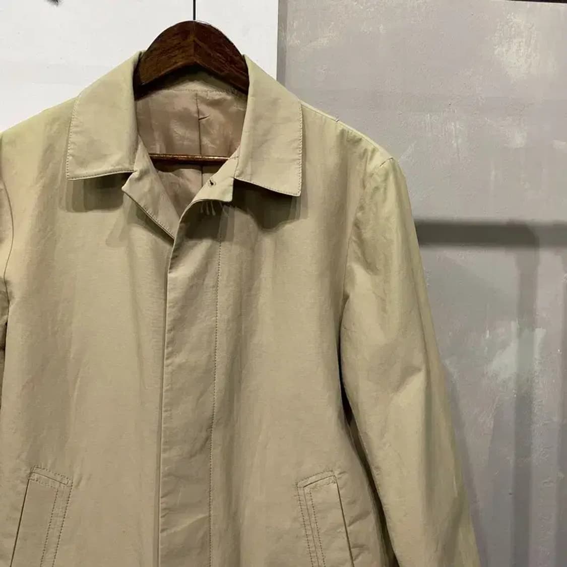 (100) 플랙진 캐주얼 클래식 베이지 맥코트 상품이미지3