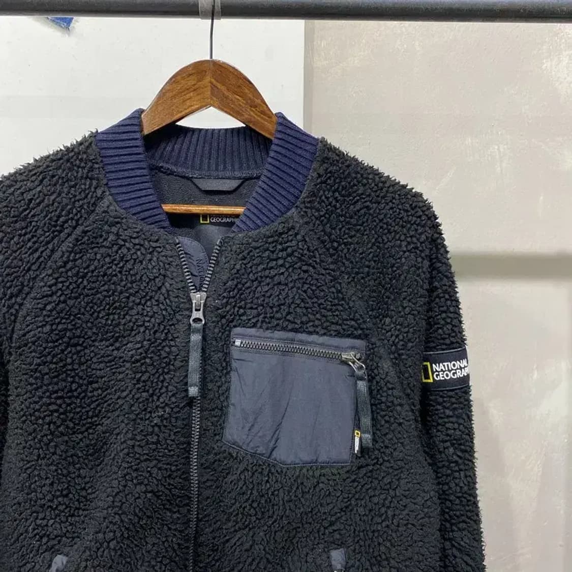 (95) 내셔널지오그래픽 캐주얼 아웃도어 와펜 뽀글이 후리스 자켓 상품이미지3