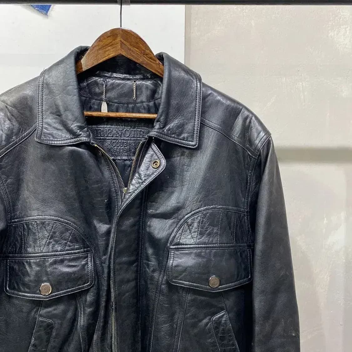 (100) 르누아르 빈티지 클래식 양가죽 레더 A2 자켓 상품이미지3