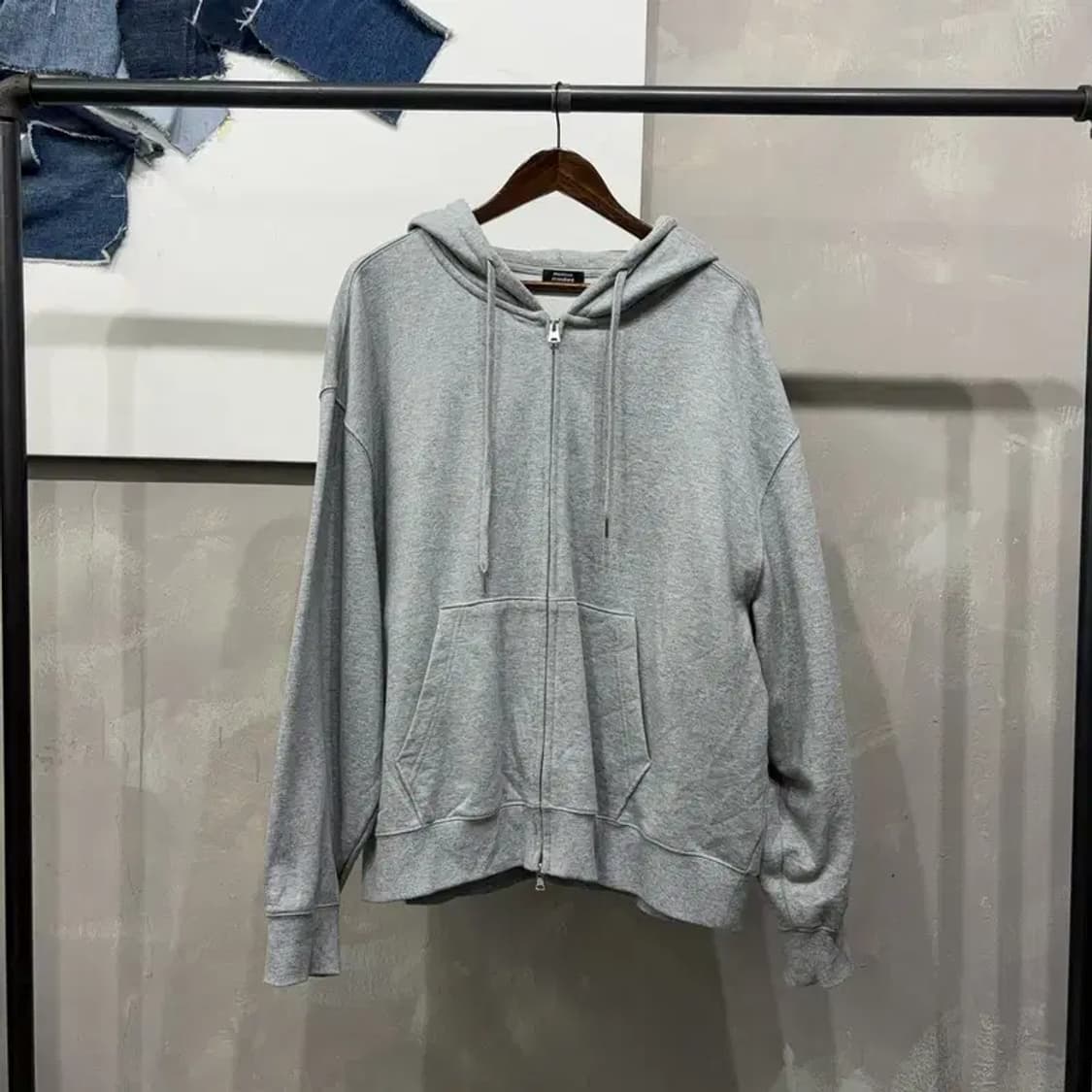 (105) 무신사스탠다드 캐주얼 투웨이 무지 후드집업 자켓 상품이미지1