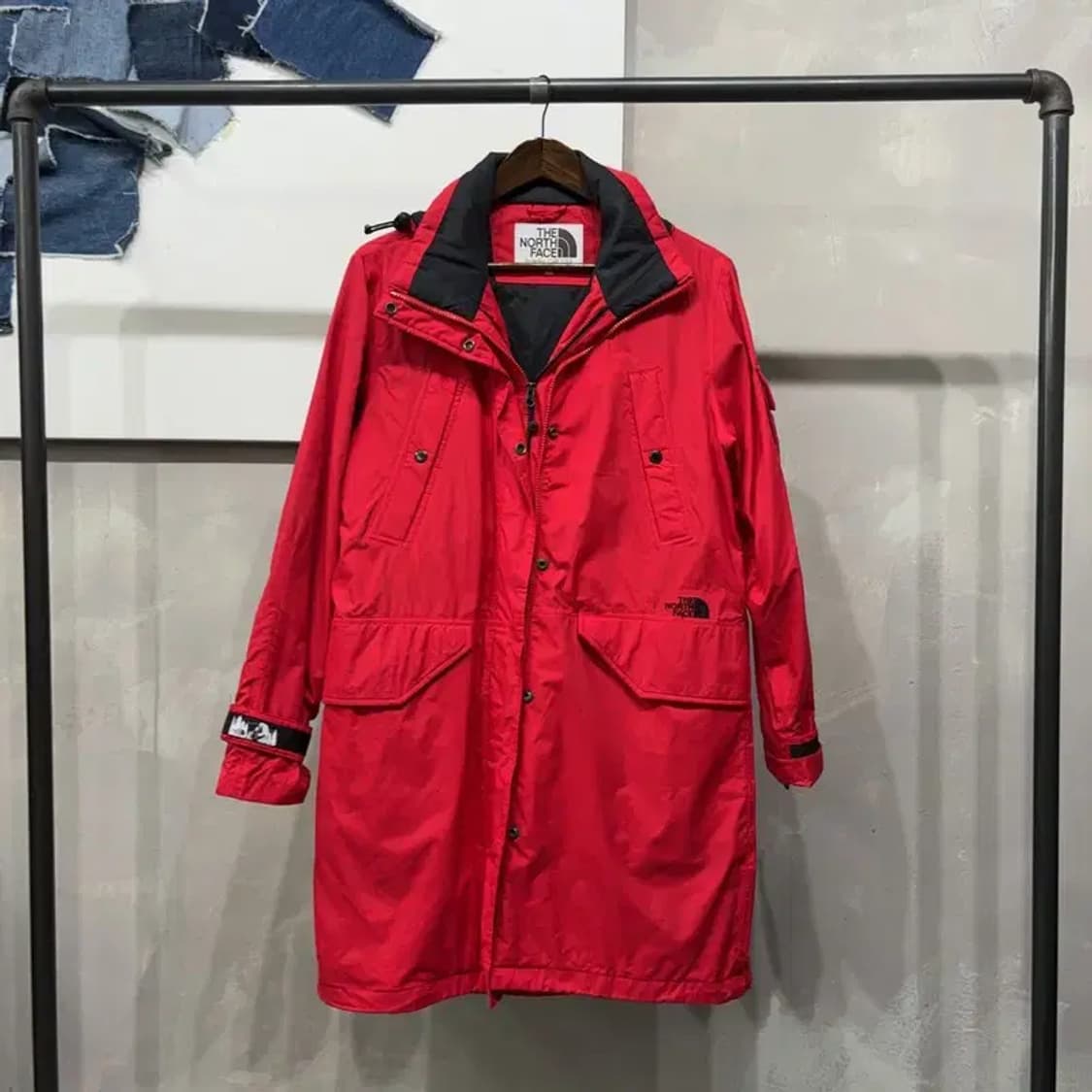 (90) 노스페이스 여성 화이트라벨 투웨이 롱 바람막이 자켓 상품이미지1