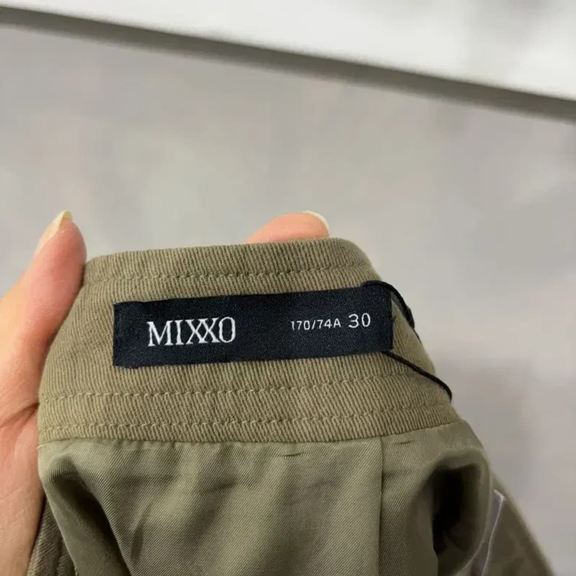 (28인치) 미쏘 여성 캐주얼 벨티드 포켓 미니스커트 치마 상품이미지5