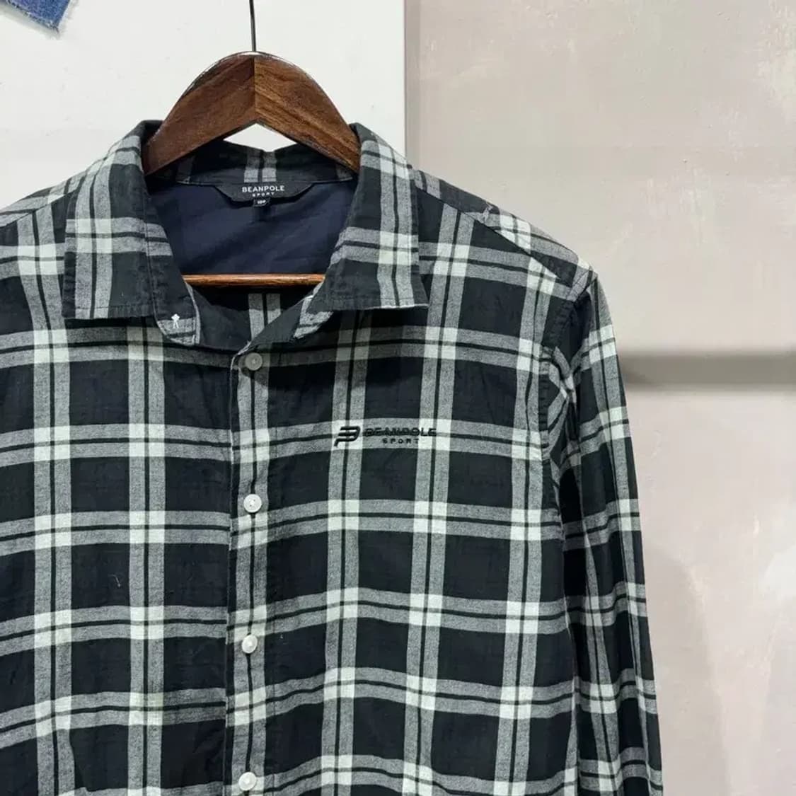 (100) 빈폴 스포츠 캐주얼 체크 셔츠 남방 상품이미지3