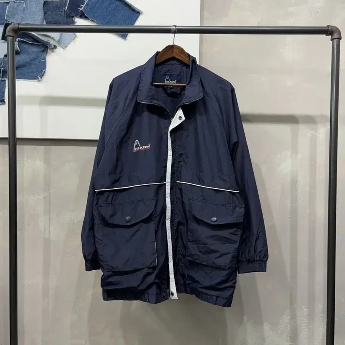 (110) 헤드 올드스쿨 빅사이즈 포켓 바람막이 자켓 상품이미지1