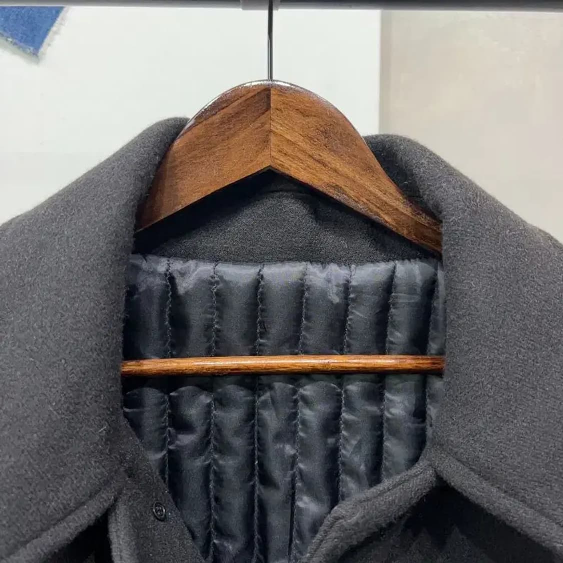 (105) 라퍼지스토어 캐주얼 울 누빔 롱코트 상품이미지2