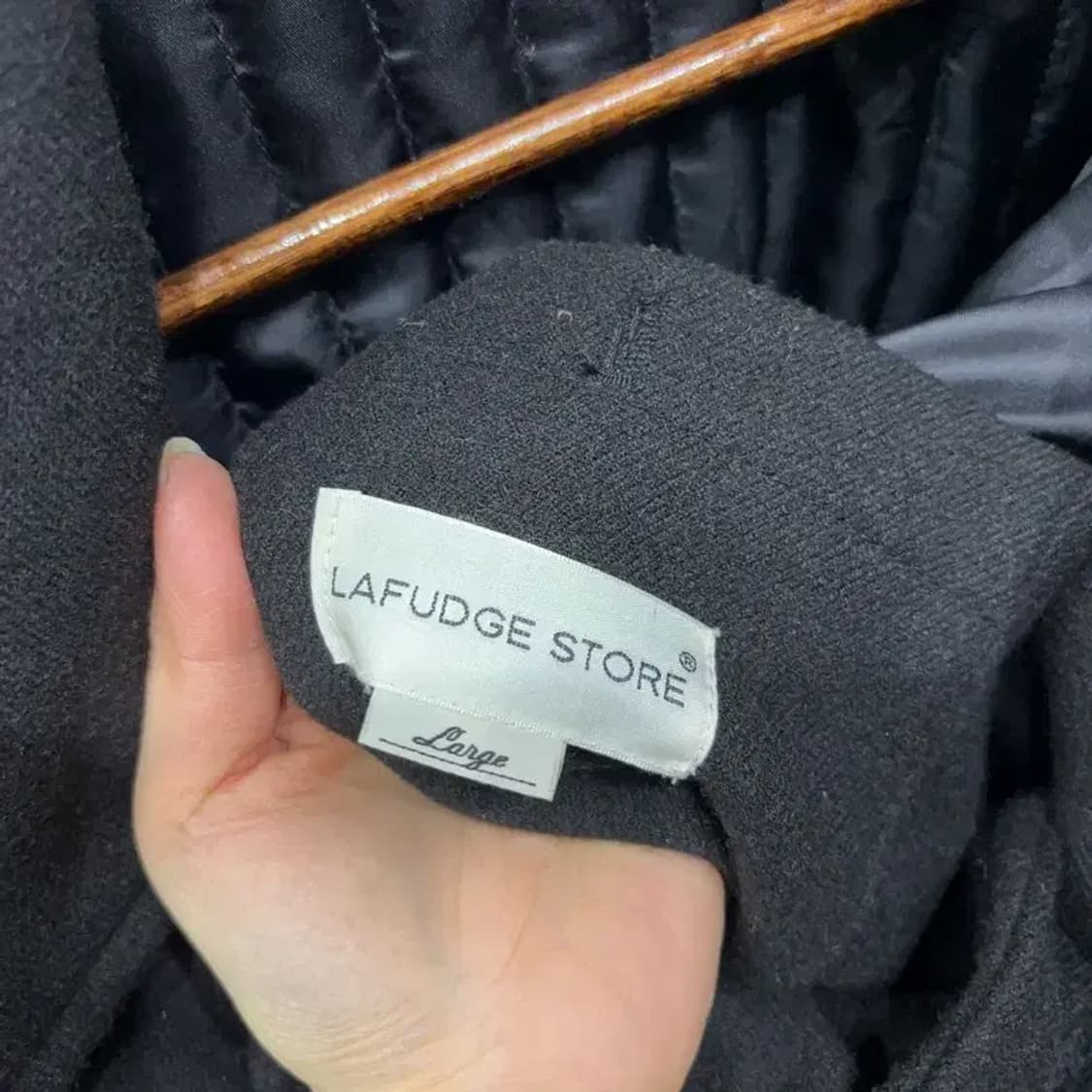 (105) 라퍼지스토어 캐주얼 울 누빔 롱코트 상품이미지5