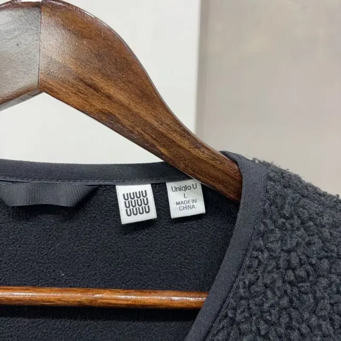 (100) 유니클로 캐주얼 카라리스 양털 뽀글이 후리스 자켓 상품이미지2