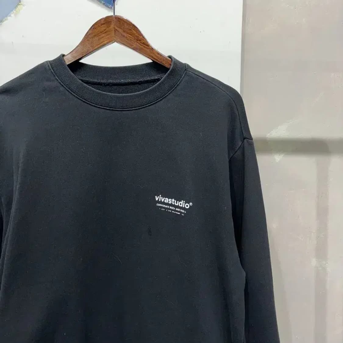 (105) 비바스튜디오 캐주얼 스트릿 프린팅 맨투맨 긴팔 티 상품이미지3
