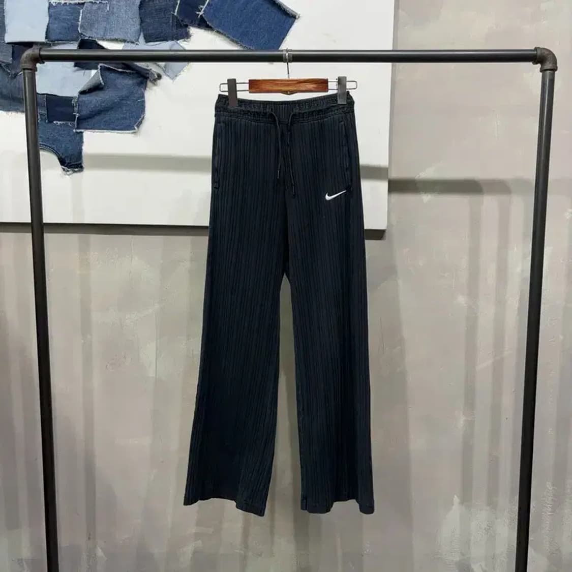 (24~25인치) 나이키 여성 밴딩 골지 트레이닝팬츠 바지 상품이미지1