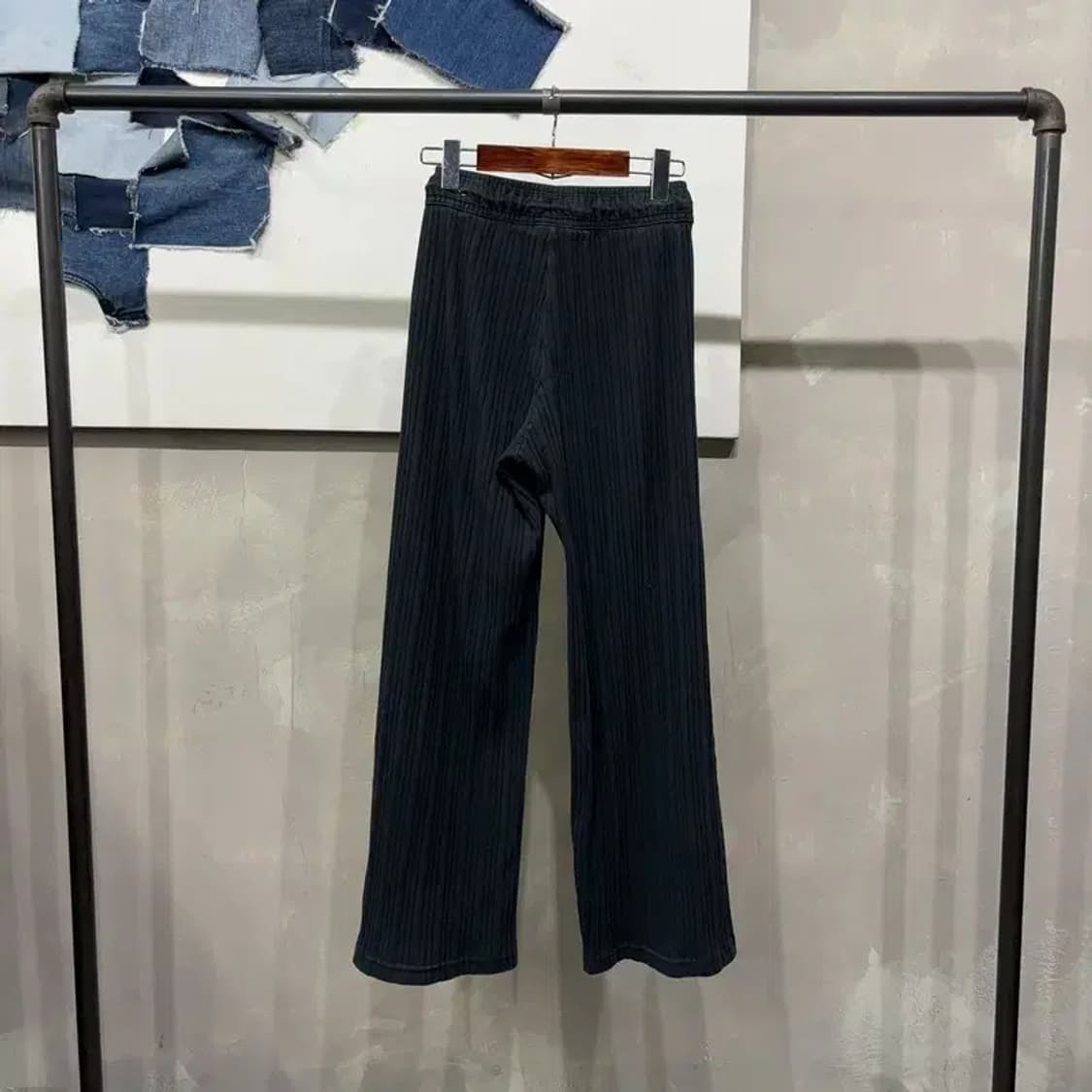 (24~25인치) 나이키 여성 밴딩 골지 트레이닝팬츠 바지 상품이미지3