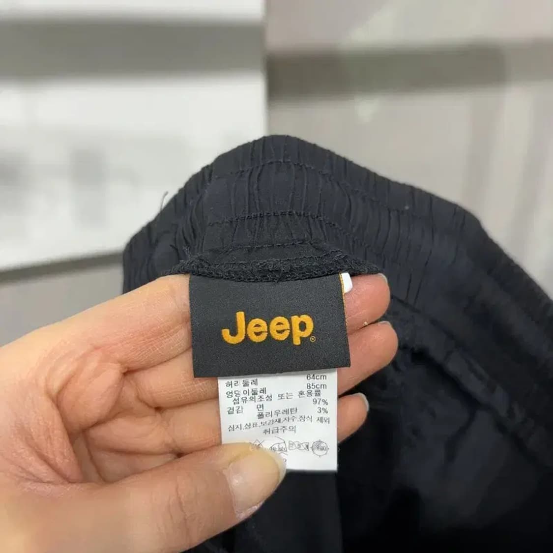 (24~26인치) 지프 여성 캐주얼 밴딩 카고팬츠 바지 상품이미지5