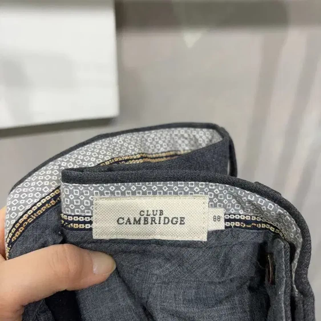 (34인치) 클럽캠브리지 캐주얼 클래식 슬랙스 바지 팬츠 상품이미지5