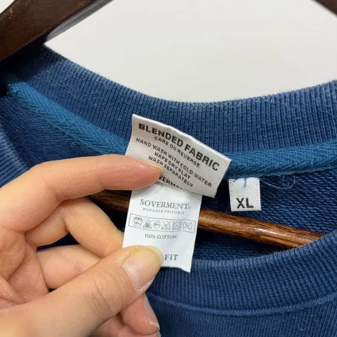 (110) 소버먼트 캐주얼 스트릿 무지 맨투맨 긴팔 티 상품이미지5