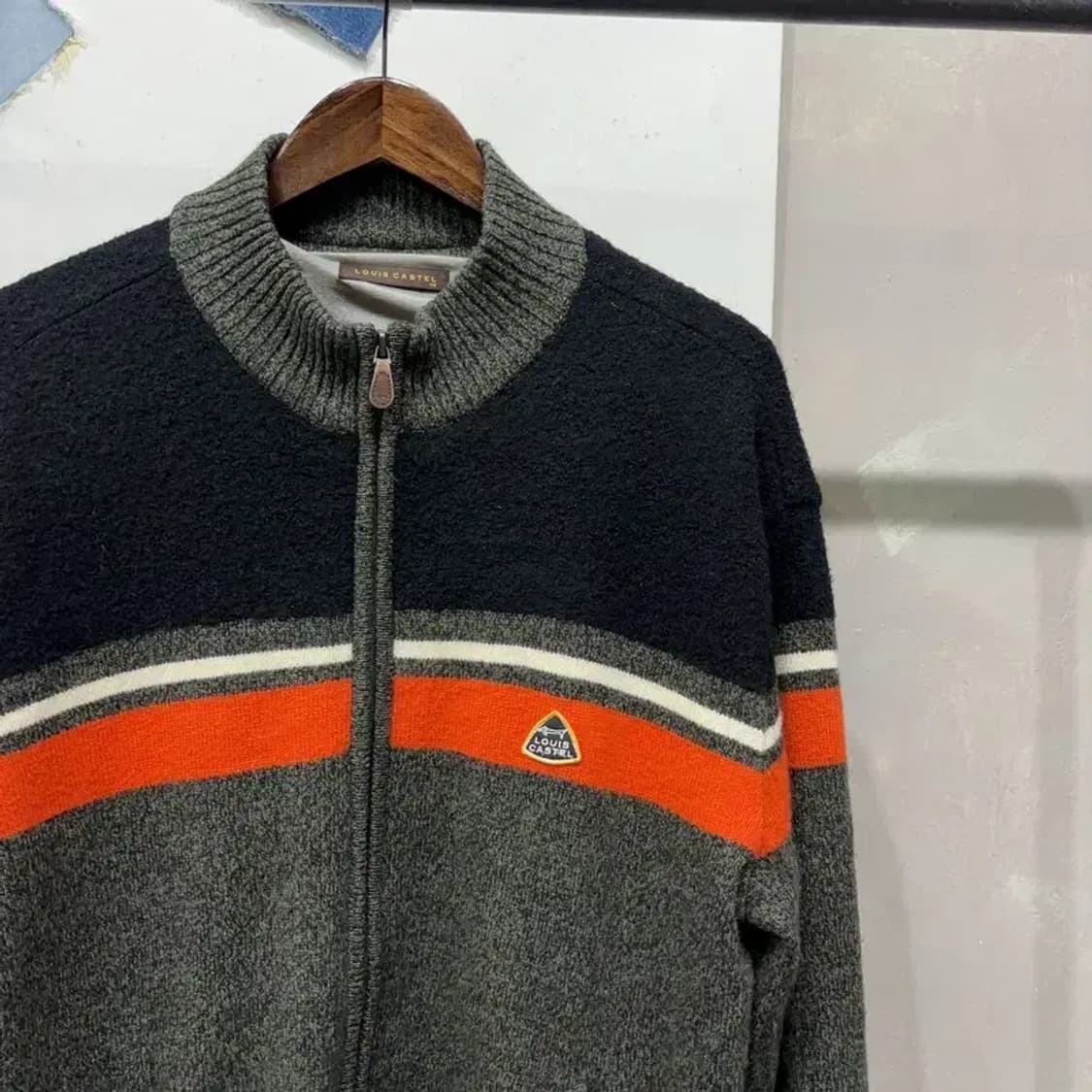 (105) 루이까스텔 골프 스포츠 방풍 니트집업 자켓 상품이미지3