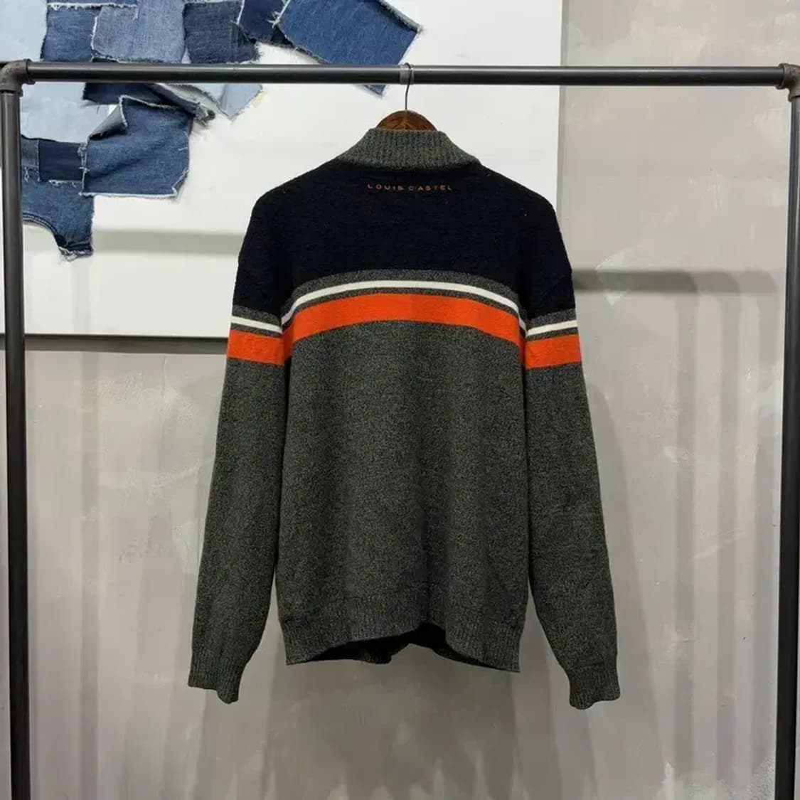 (105) 루이까스텔 골프 스포츠 방풍 니트집업 자켓 상품이미지4