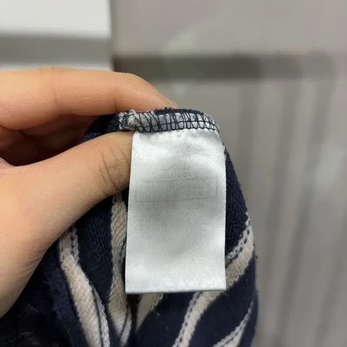 (100) 캉골 캐주얼 자수 스트라이프 맨투맨 긴팔 티 상품이미지5