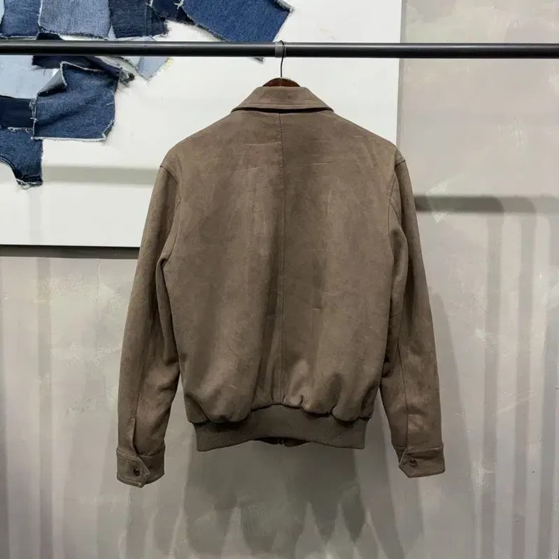 (90) 자라 ZARA 캐주얼 스웨이드 블루종 자켓 상품이미지4