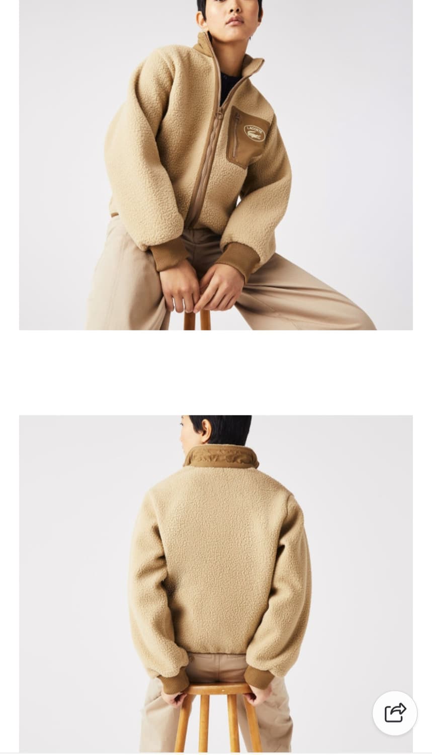 라코스테 우먼 플리스자켓 <새상품> 상품이미지2